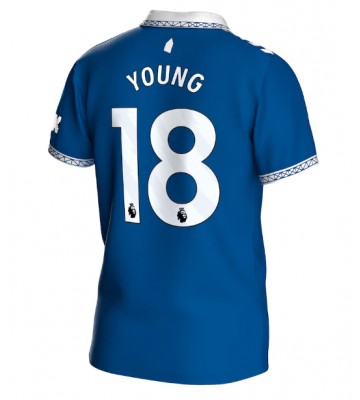 Everton Ashley Young #18 Hemmatröja 2023-24 Kortärmad